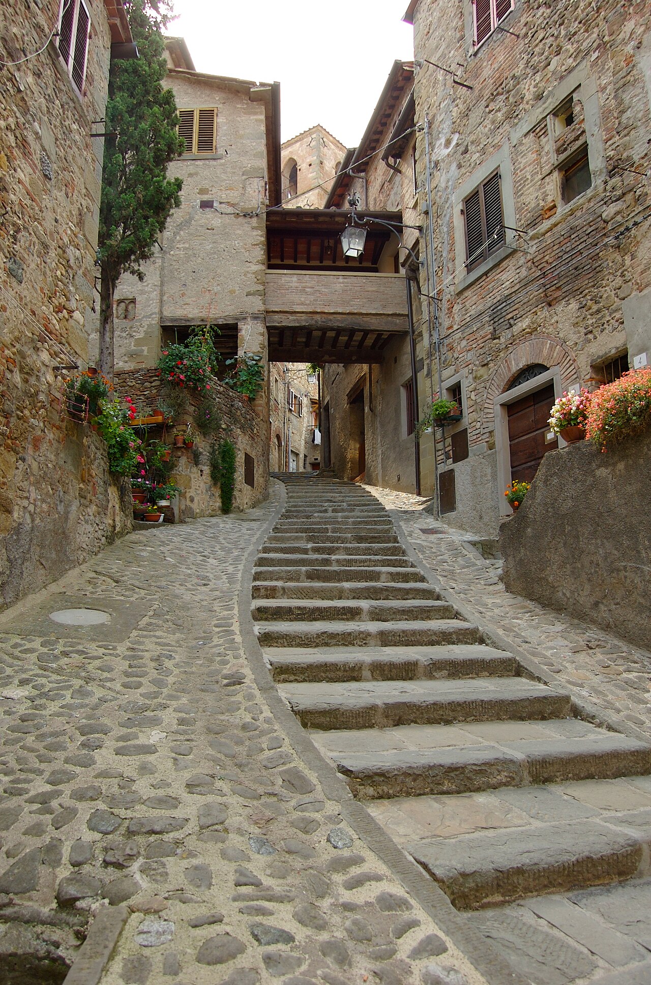 Stradine del centro storico di Anghiari